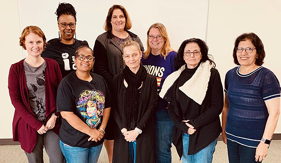 Members of our Bay Area Teacher Advisory Group with Early Edge Policy Analyst Anna Ioakimedes (far left)