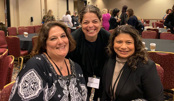 Celia Gomez with fellow educators