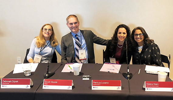 Executive Director Patricia Lozanoposes for a picture at the Policy Analysis for California Education Conference in Sacramento