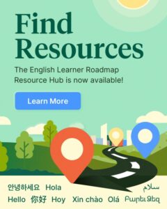 The tile page of the English Learner Roadmap.