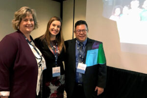 enior Policy Analyst, Carolyne Crolotte, poses with Fresno Unified School District’s (FUSD) Executive Officer, Deanna Mathies, and Los Angeles Unified School District’s (LAUSD) Executive Director of Early Childhood Education, Dean Tagawa.